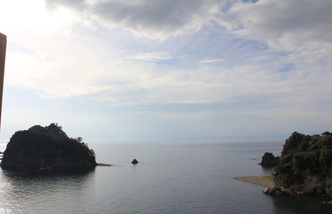 hotels with view in nishiizu | an island floating unsuspectingly in the sea