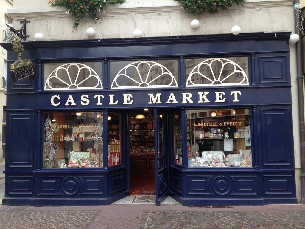 A small boutique in the town center