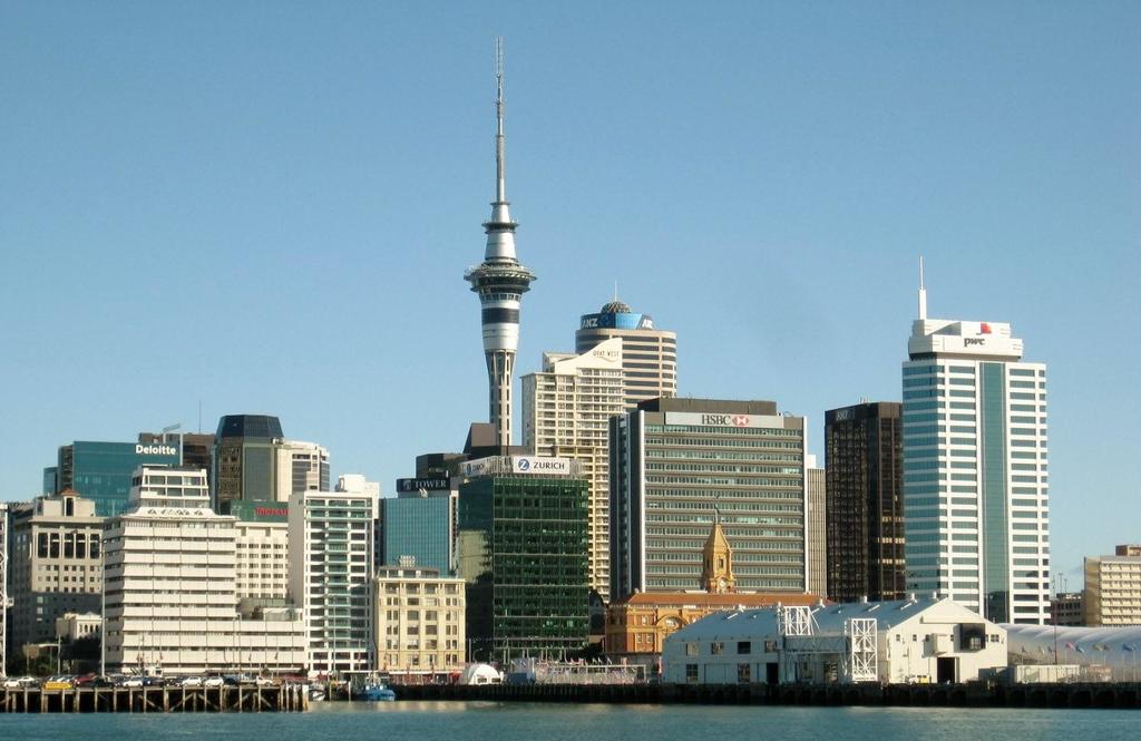 Sky Tower, a high point in Auckland
