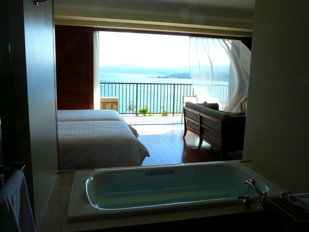 unique hotels in nago | each room is 54 square meters, and provides a luxurious ocean view