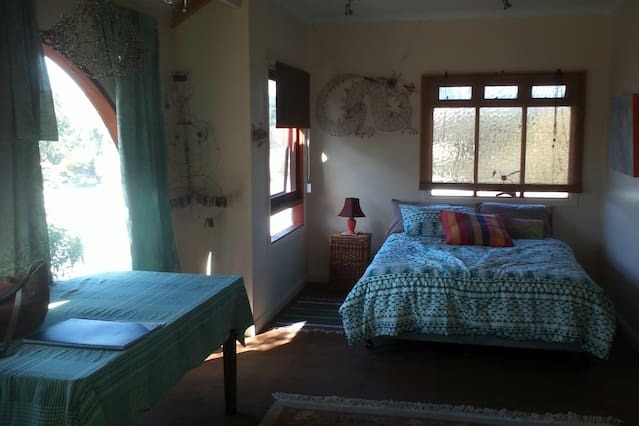cozy artist's studio