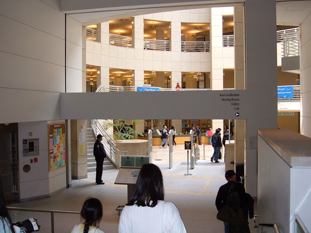 SF Public Library Main Branch south entrance