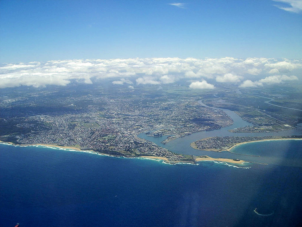 Newcastle, Australia aerial