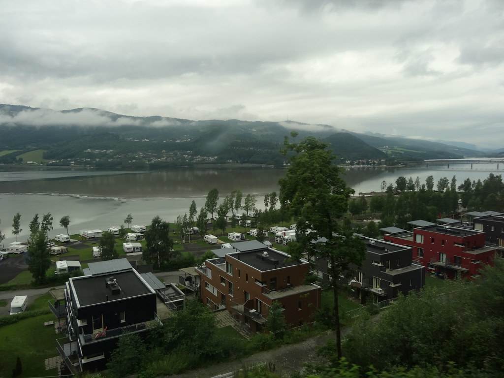 Lillehammer Norway from the train.