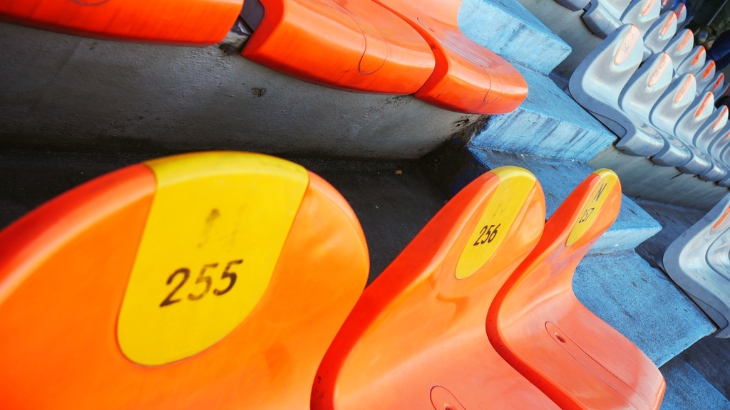 Empty seats at Atanacio Girardot Stadium