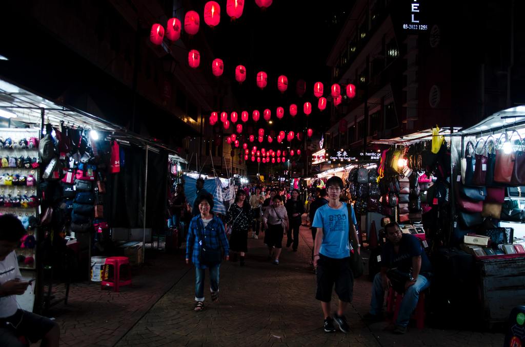 Glittering night market