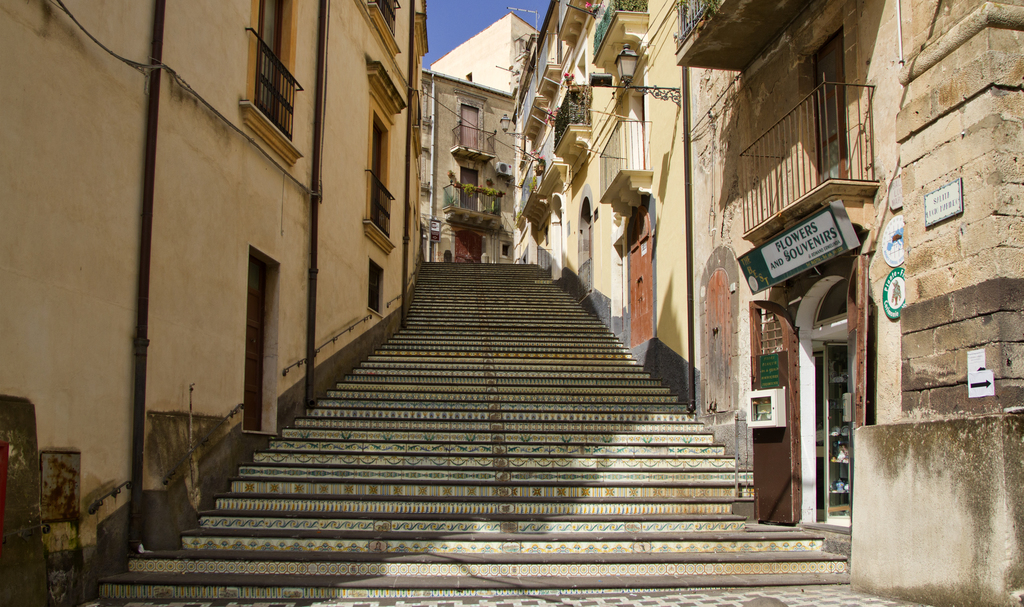 Majolica stairs, Vizzini, Catania, Sicily, Italy - panoramio