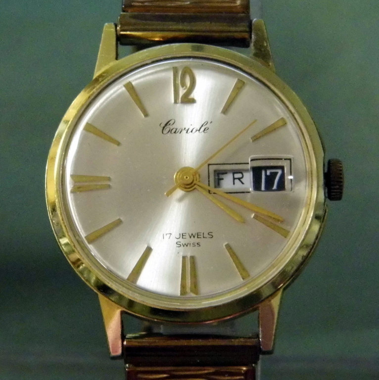 Vintage Cariole 17-Jewels Men's Manual Wind Watch, Swiss-Made