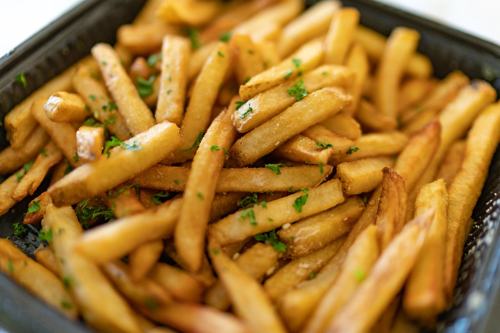 Truffle oil french fries