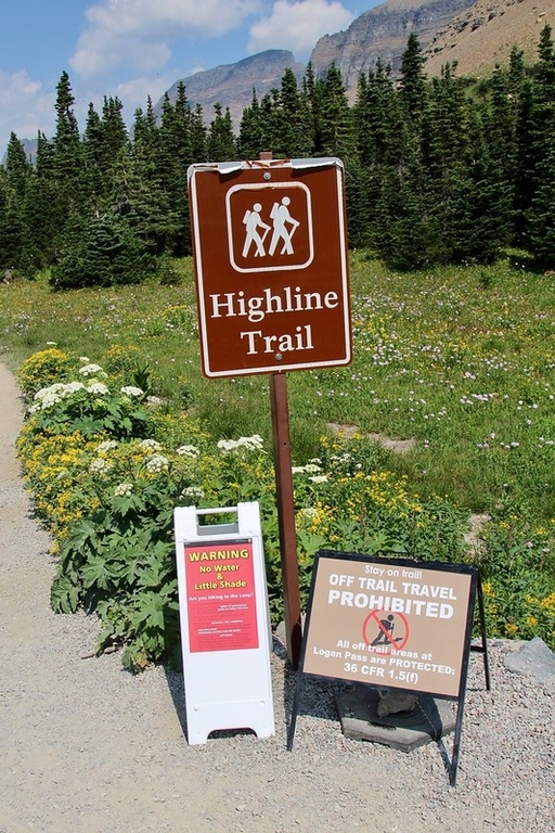 Highline Trail trailhead