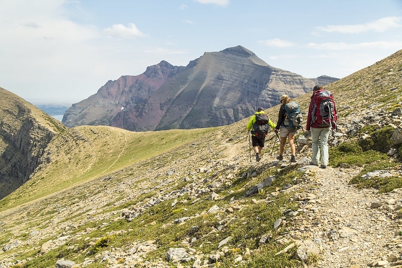 Hikers at Pitamakan Pass