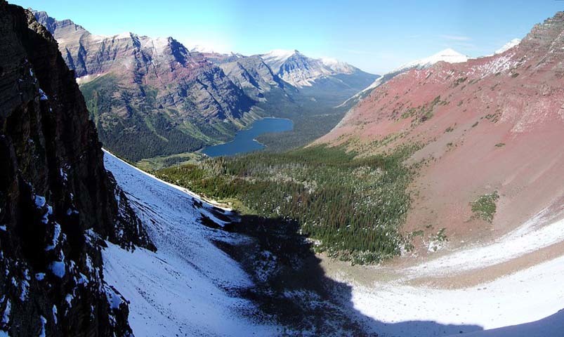 View from north end Ptarmigan Tunnel - Glacier National Park
