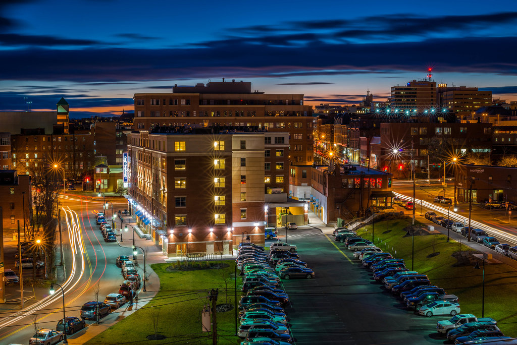 Sun Setting Over Portland Maine