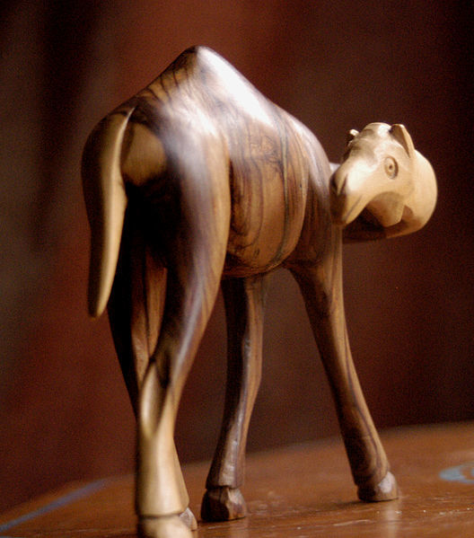 Olive wood camel