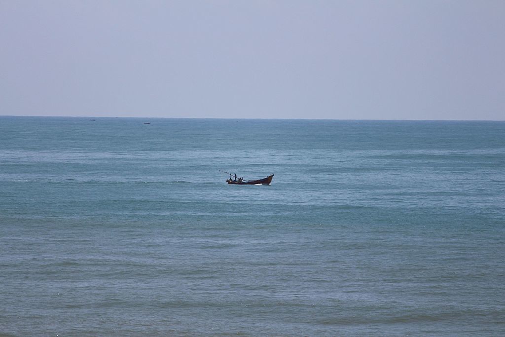 Boat in Bay of Bengal