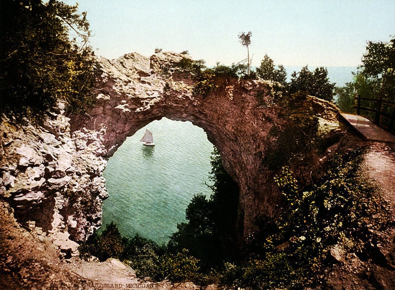 Arch Rock, Mackinac Island, Michigan, 1899