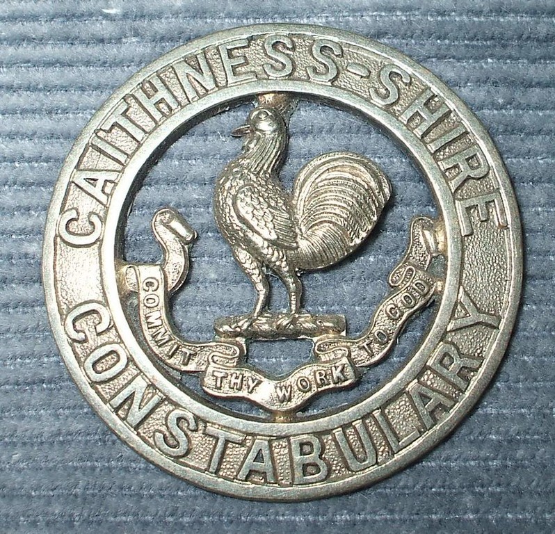 BADGE - Scotland - Caithness-shire Constabulary collar badge