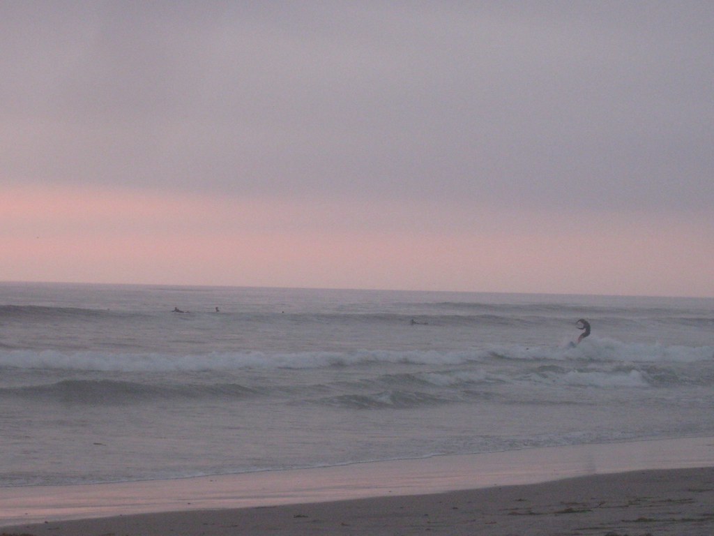 Dusk Surfing at San Elijo State Beach