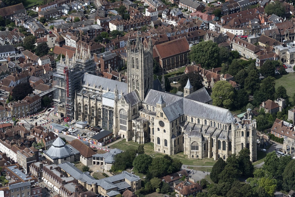 Canterbury Cathedral aerial image