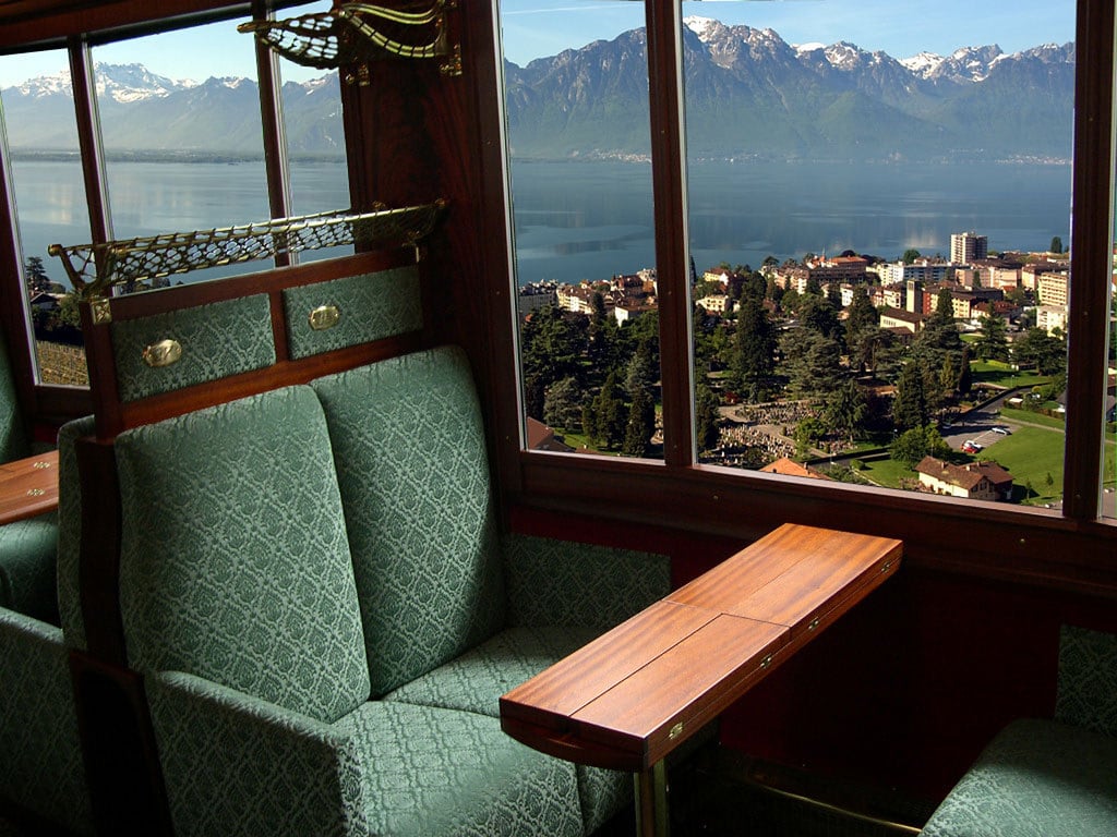 Swiss Charter Train - Carriage on the Golden Pass line