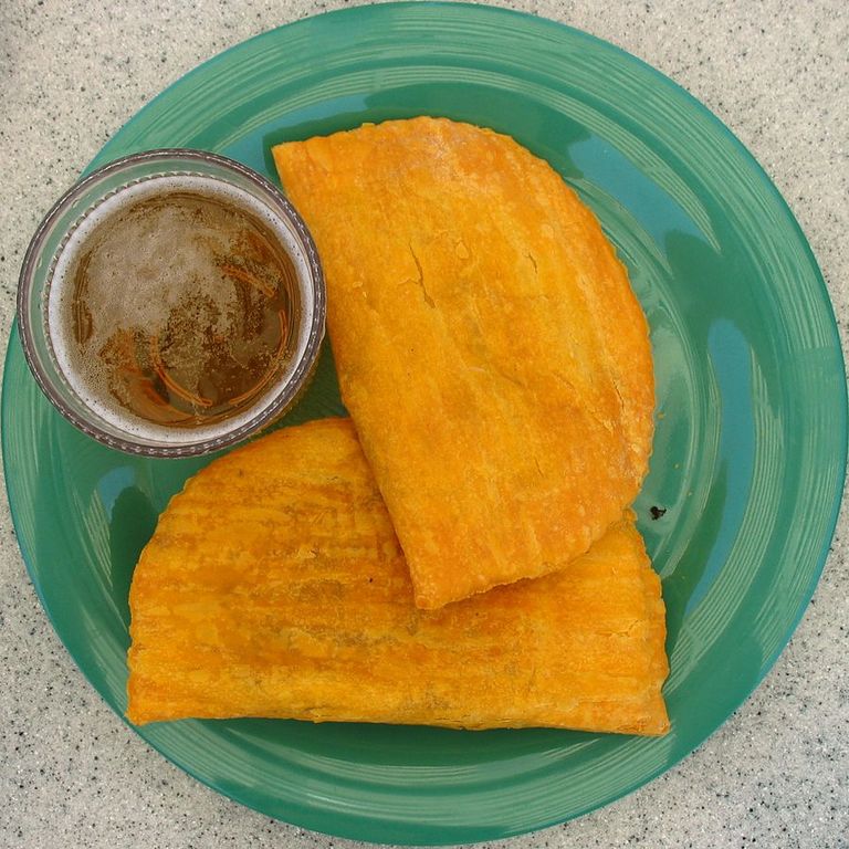 Jamaican patties and redstripe
