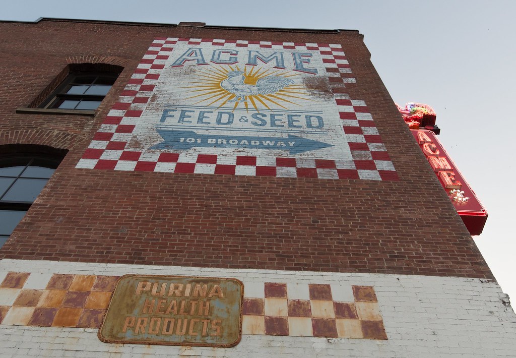 Acme Feed and Seed ghost sign in Nashville.