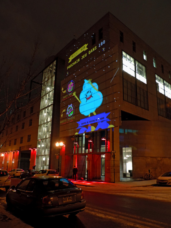 Luminothérapie, Trouve Bob, centre de design UQAM, Quartier des spectacles, 2014