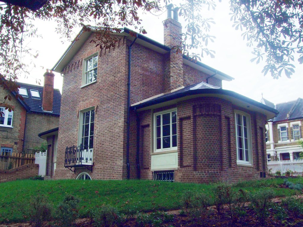 The Restored Rear Of JMW Turner's House, Sandycombe Lodge, Twickenham - London.