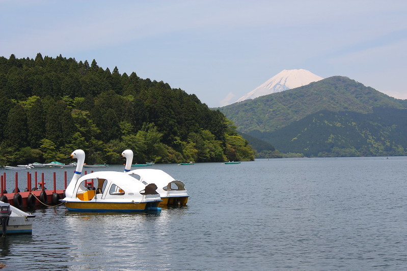 Mount Fuji over Ashinoko Lake