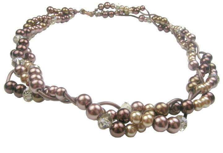 Plaited Pearl Necklace