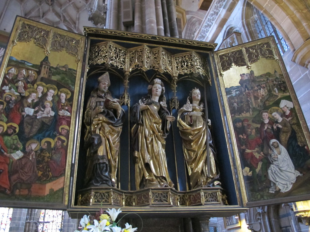 St. Lorenz, Nuremberg, interior,altarpiece