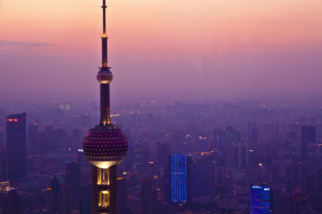Shanghai oriental pearl tv tower