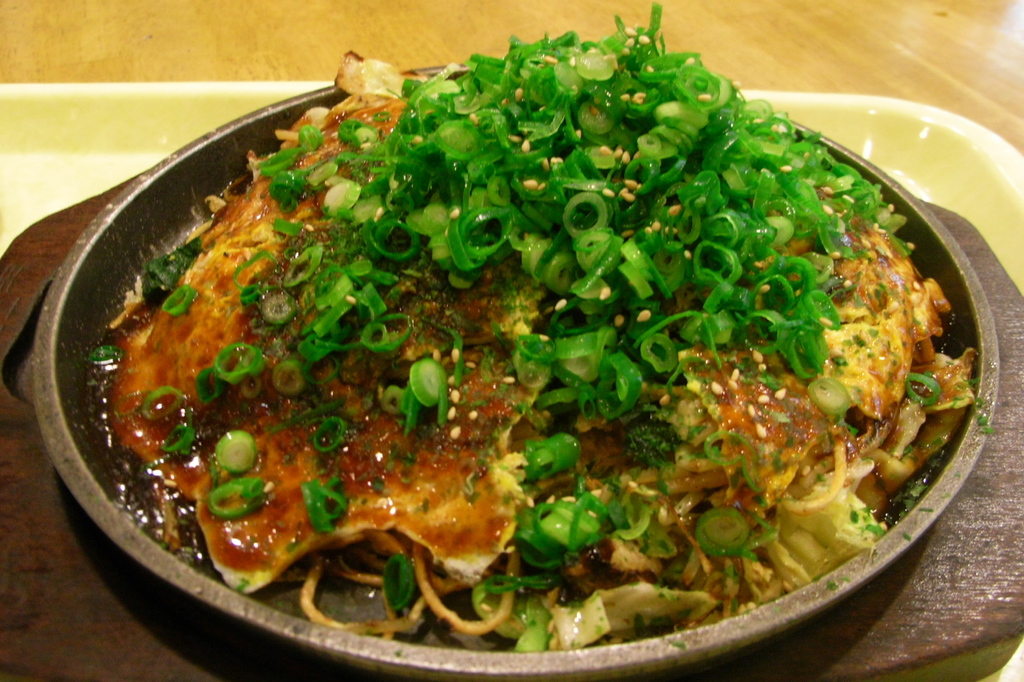 Hiroshima yaki by woinary at the food court in Hiroshima Airport
