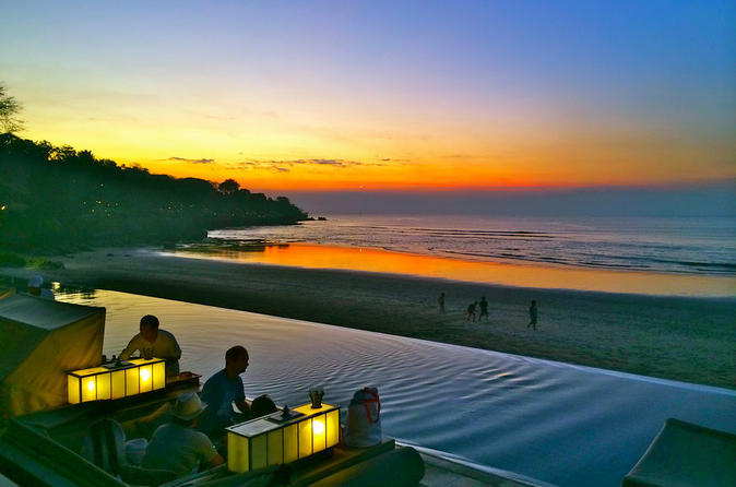 romantic things to do in bali, indonesia | dinner with a sea view and kecak dance