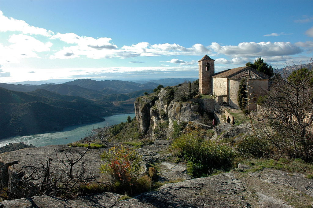 Siurana - Pantà i església