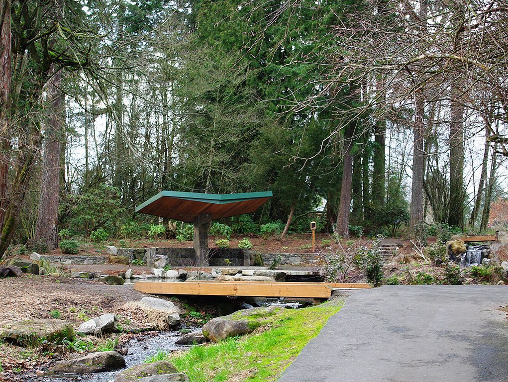 Garden pavillion at Rood Bridge Park - Hillsboro, Oregon