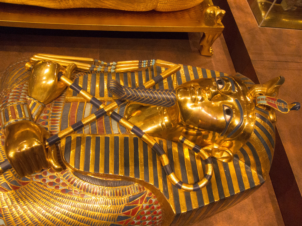 Golden mummy mask