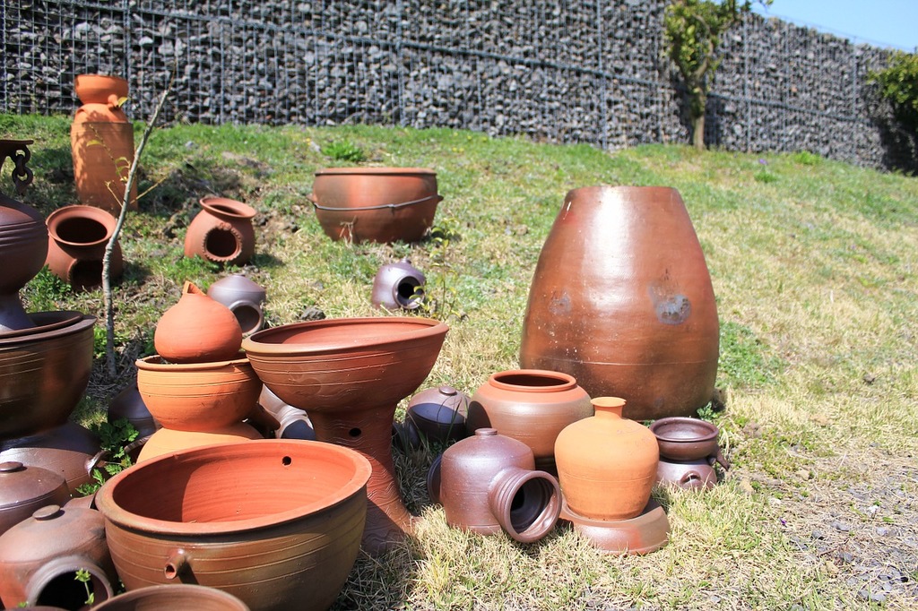 Clay ceramics earthenware
