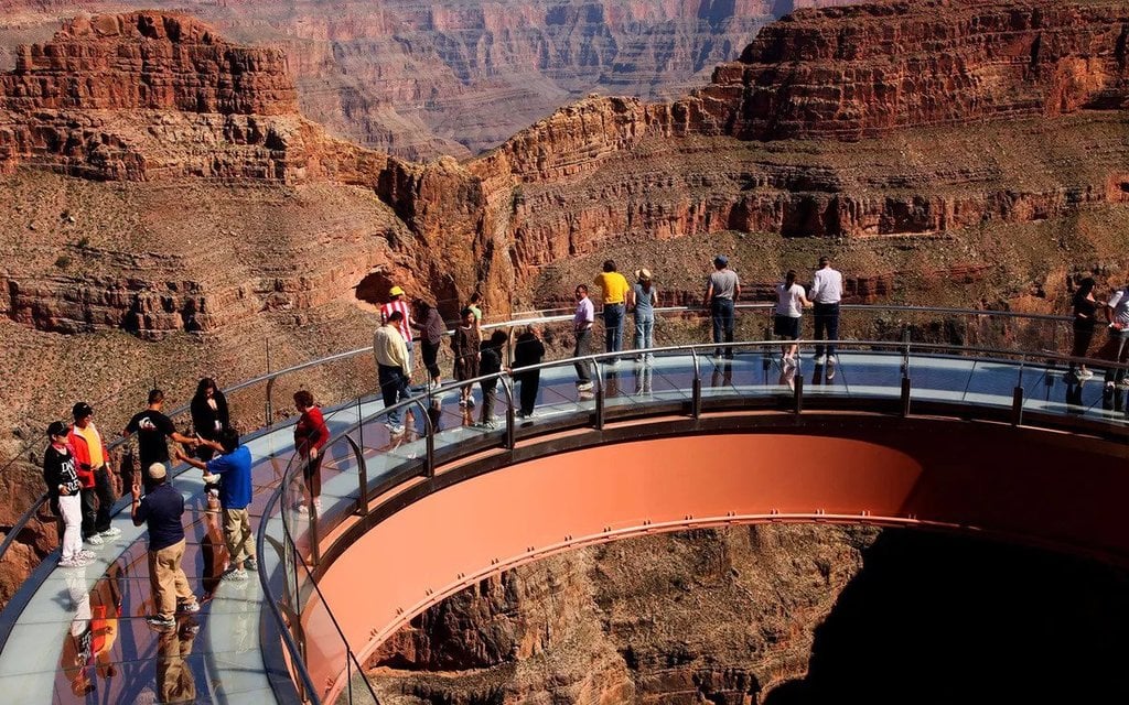 visite en avion du grand canyon avec atterrissage et passerelle facultatifs