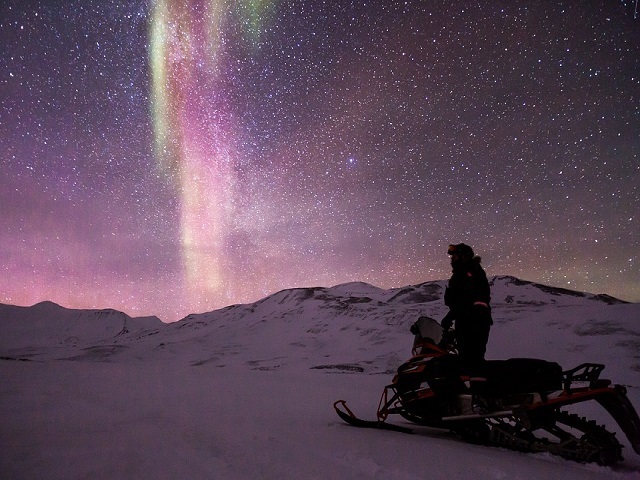 Snowmobiling