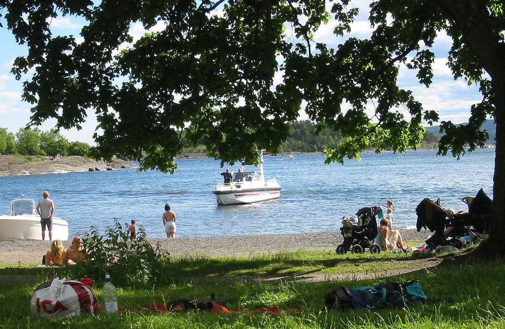 Beach on Hovedøya 