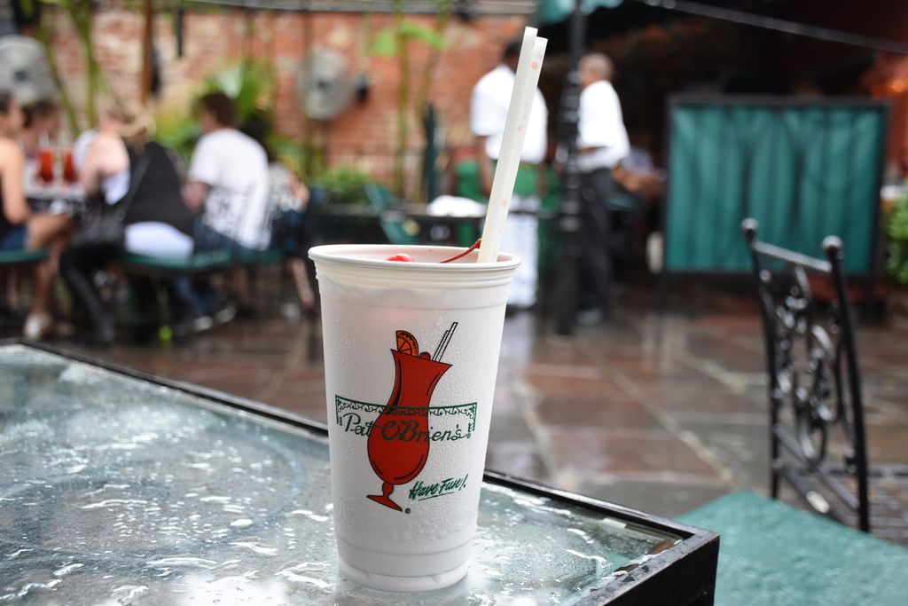Hurricane cocktail at Pat O'Brien's Bar, New Orleans