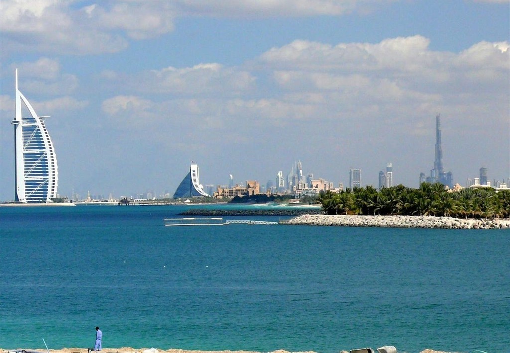 Dubai Skyline on 10 January 2008