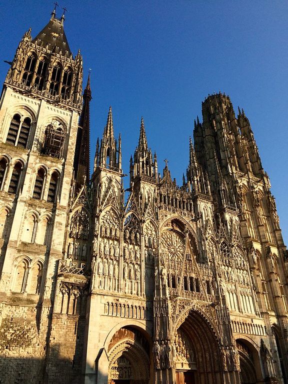 Rouen Cathedral, twilight