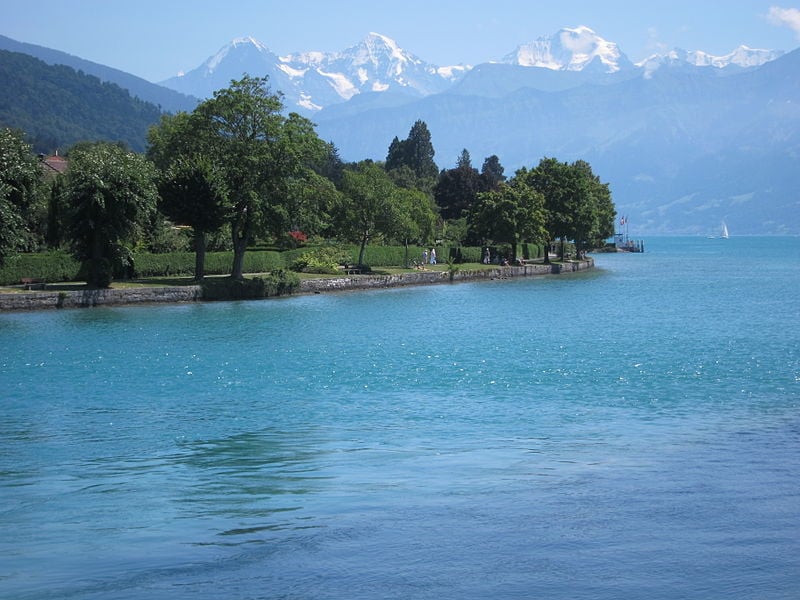 Lake Thun and the Alps