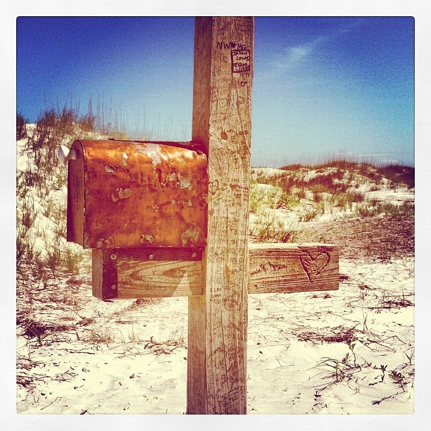 Love. #wrightsville #beach #mailbox