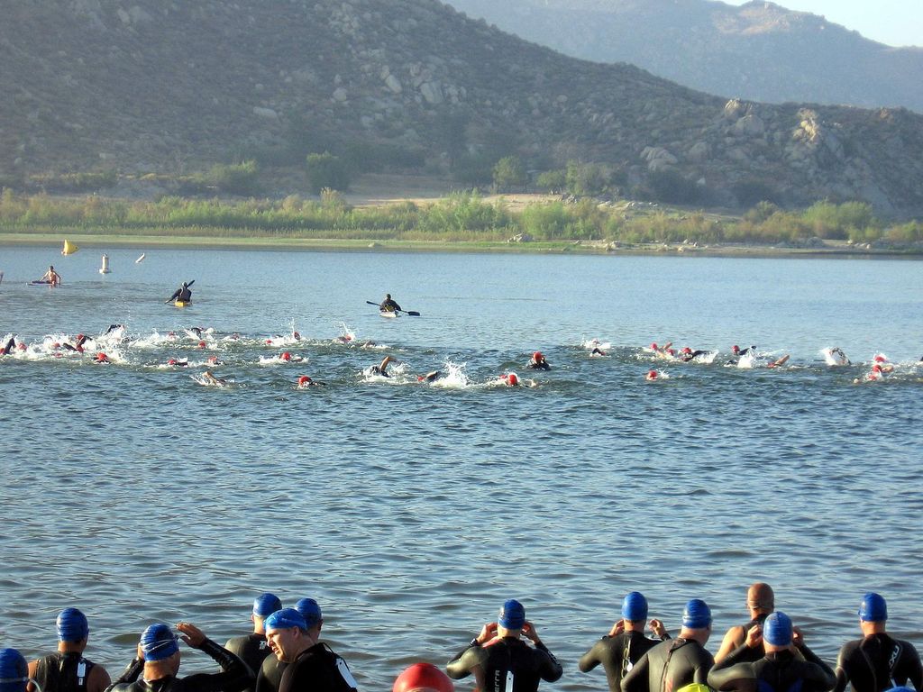 Big Rock Triathlon in Lake Perris