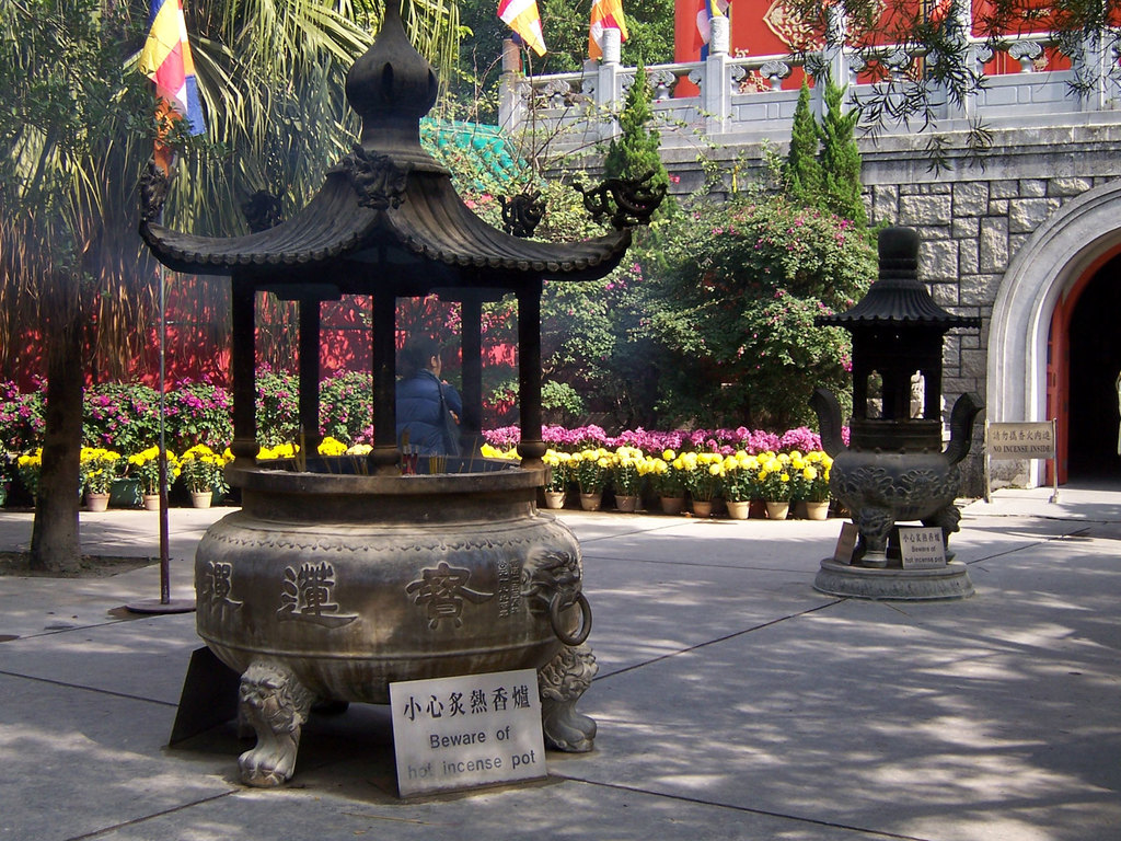 Incense pot at Po Lin Monastery