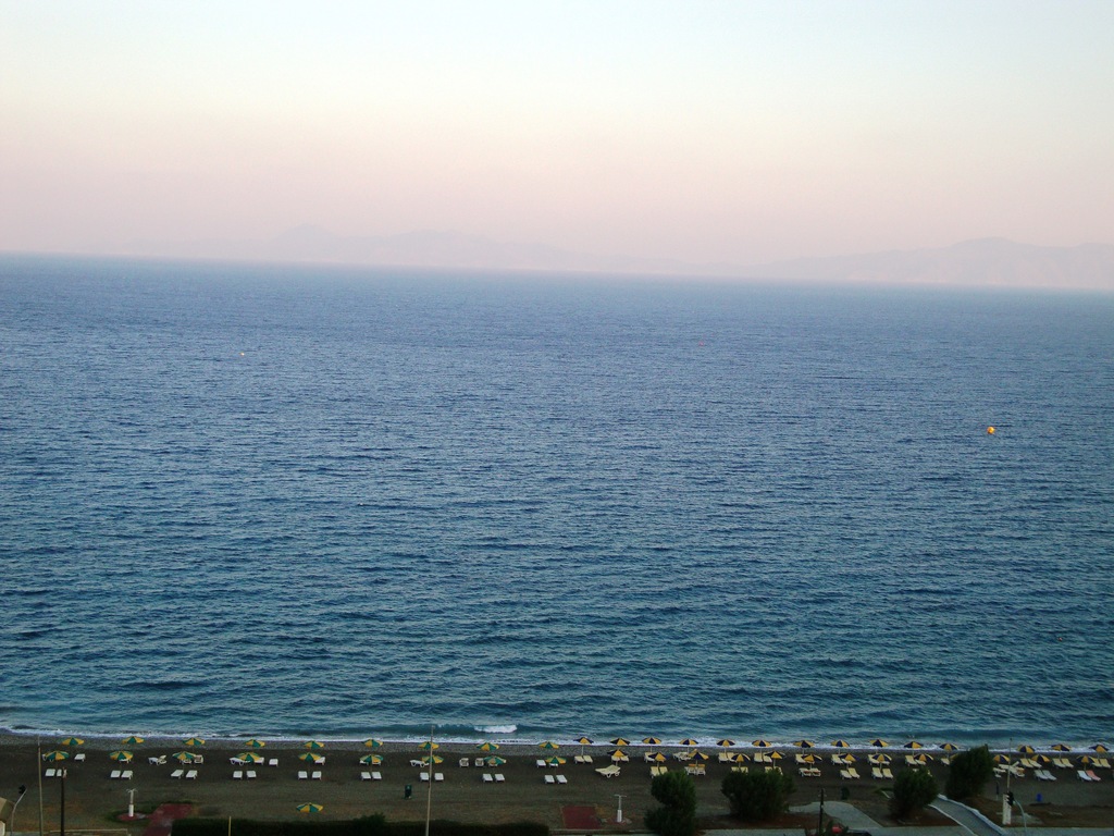 luxury hotels in rhodes old town | the beach right at the main entrance of rodos palace hotel