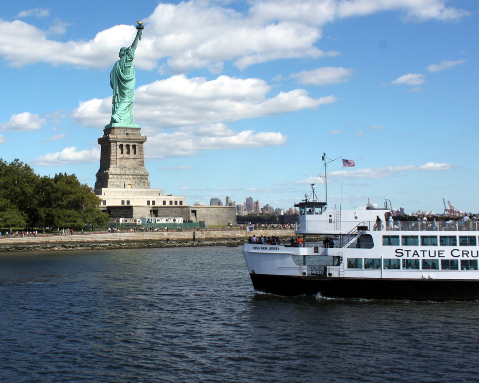 Approaching Liberty Island